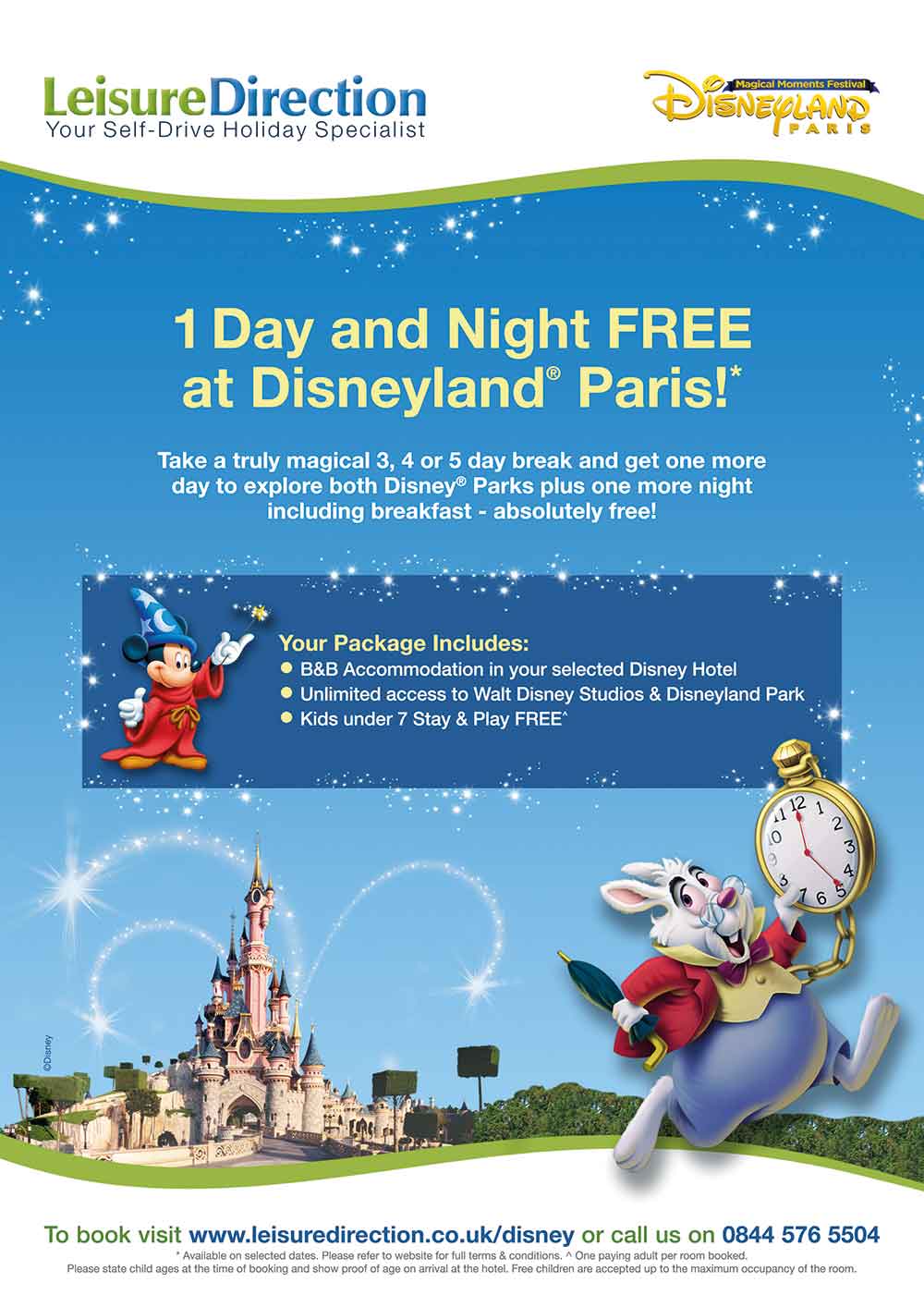 Screenshot of the Leisure Direction Travel magazine advert