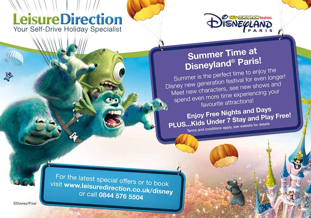Screenshot of the Leisure Direction Travel magazine advert