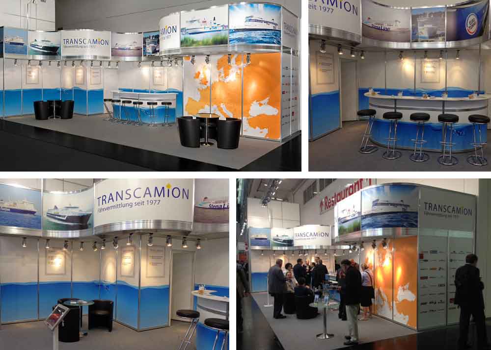 Photos of the Transcamion exhibition stand