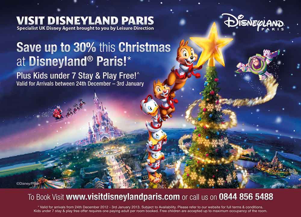 Screenshot of the Visit Disneyland Paris magazine advert