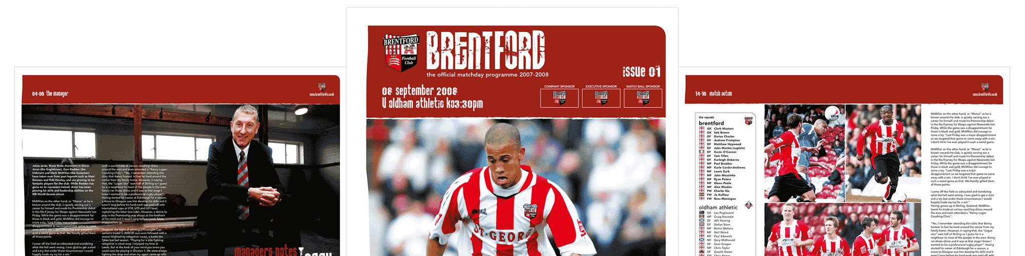 Screenshot of the Brentford Football Club case study by Michael Saunders