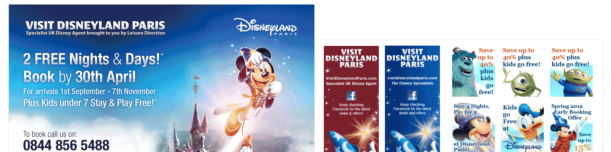 Screenshot of the Visit Disneyland Paris case study by Michael Saunders